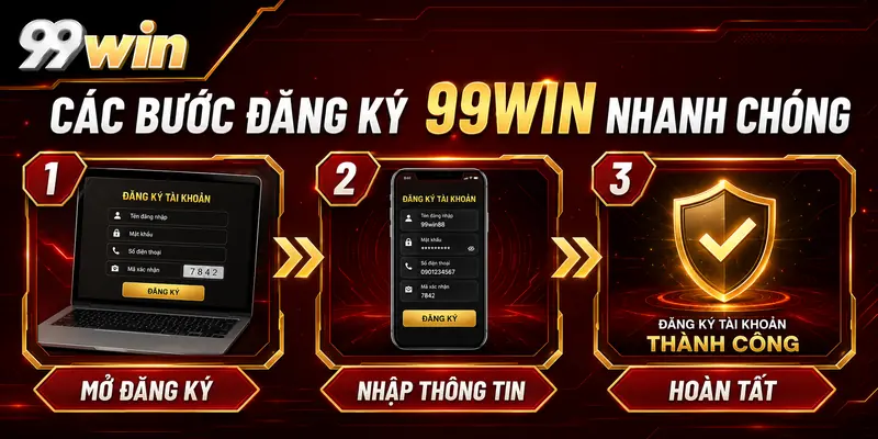 Các bước đăng ký 99WIN nhanh chóng